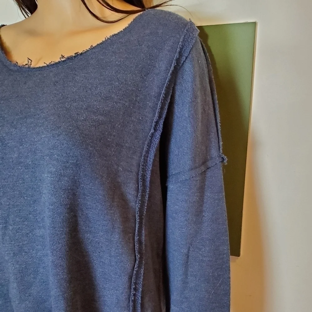 Free People Victorian Lace Crochet Long Sleeve Sweater
